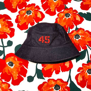 Vintage Y2K gap "45" Small/Medium Bucket Hat Navy & Red